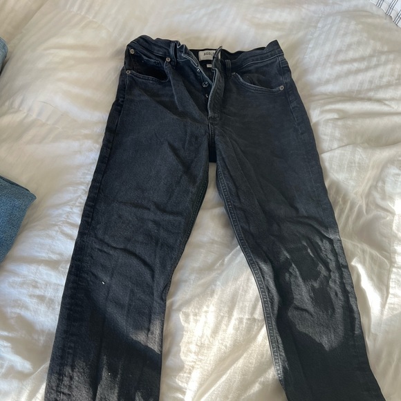 Agolde Riley stretch black jeans size 28 worn only once! - Picture 3 of 3